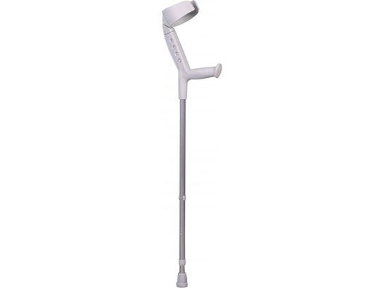 Stampolina bi-regolabile, bastone da passeggio inglese, gomito articolato, alluminio e polipropilene, fino a 150 kg, Progress II