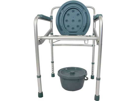 Sedia con WC Pieghevole in Alluminio Regolabile Modell Mar