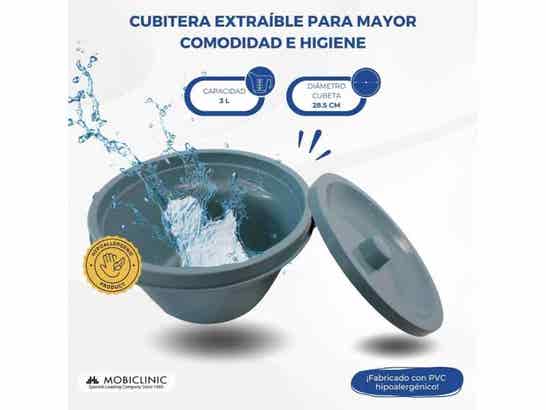 Sedia WC in acciaio regolabile senza ruote Mod. Arroyo bianca