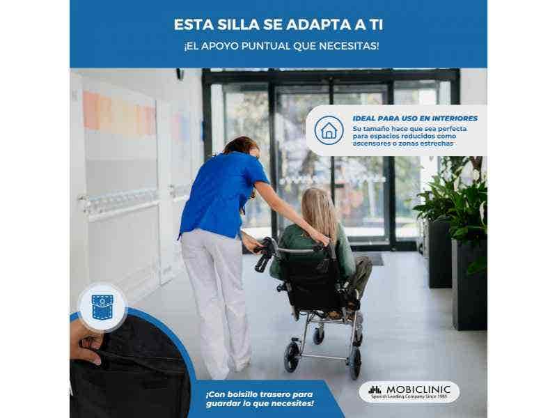 Sedia da Trasloco Neptuno in Alluminio Pieghevole 34cm Nero