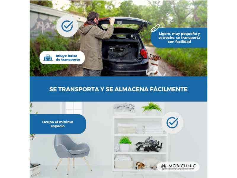 Sedia da Trasloco Neptuno in Alluminio Pieghevole 34cm Nero