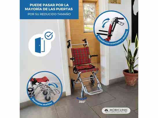 Sedia da Trasloco Neptuno in Alluminio Pieghevole 34cm Nero