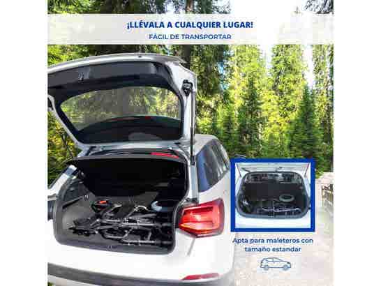 Sedia a rotelle Museo in alluminio con schienale nero