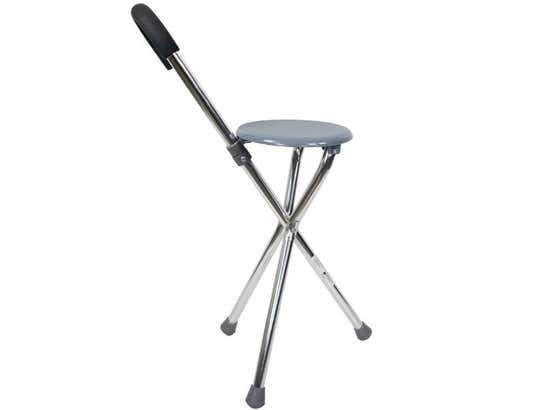 Bastone Tricopode Pieghevole con Sedile Ergonomico - Mod. Gloria