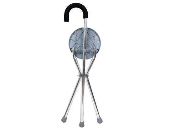 Bastone Tricopode Pieghevole con Sedile Ergonomico - Mod. Gloria