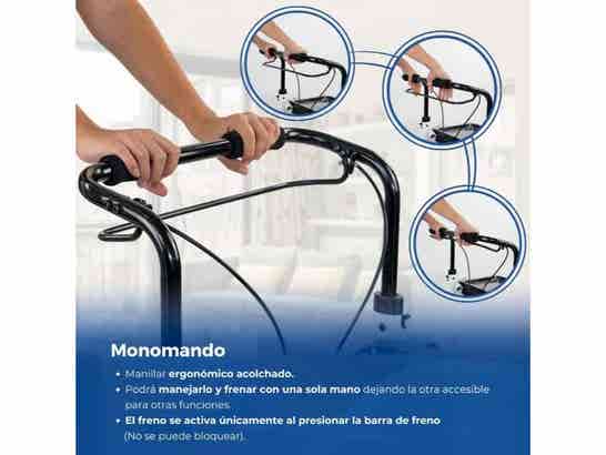 Rollator ortopedico Olimpo 4 ruote pieghevole colore Bianco