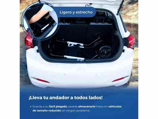 Rollator ortopedico Olimpo 4 ruote pieghevole colore Bianco