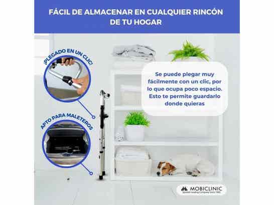 Rollator Plegabile Aluminio Pórtico per Anziani - 100 kg, Regolabile 82,5-100 cm