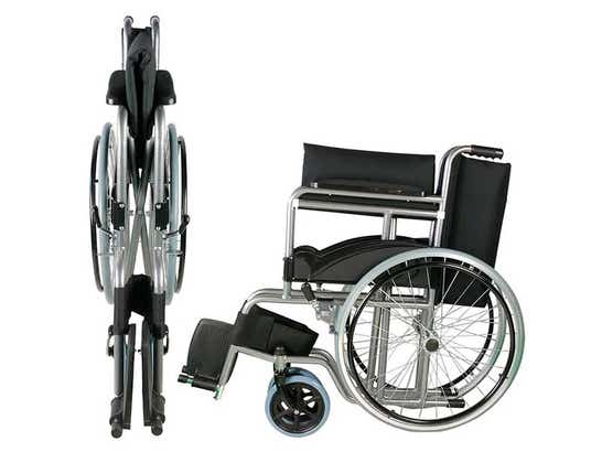 Carrozzina pieghevole Alcazaba con ruote grandi (Clinicalfy)