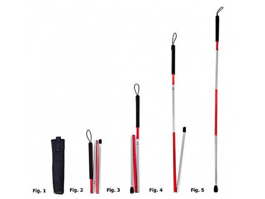 Bastoni pieghevoli in allumnio per non vedenti