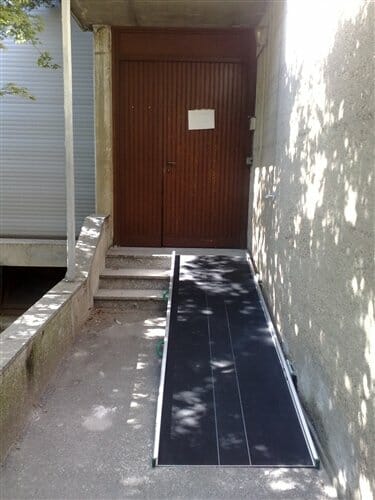 Rampa larga fissa ausilio per disabili