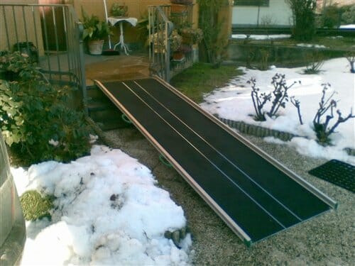 Rampa larga fissa ausilio per disabili