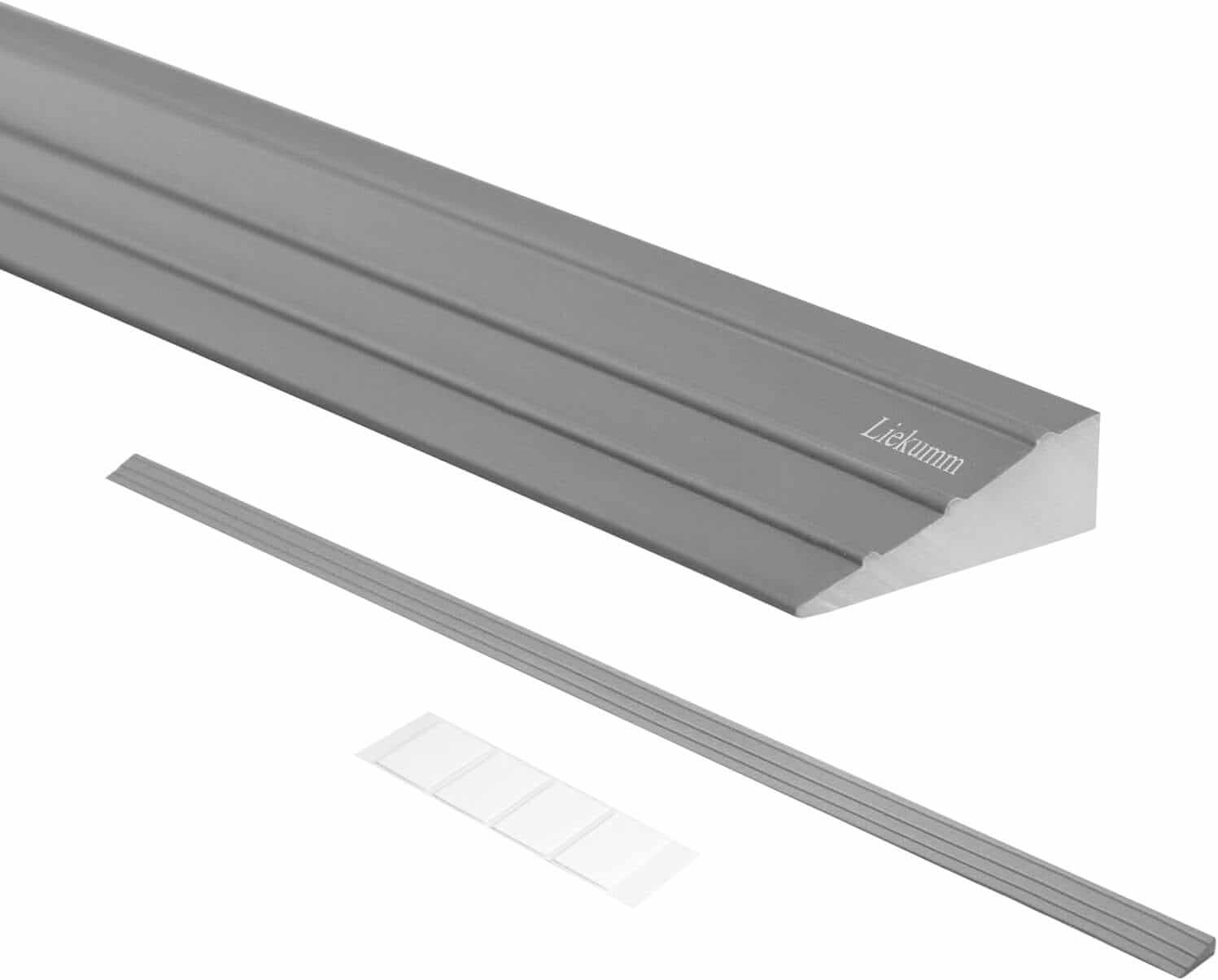 Rampa per Sedie, 1 Cm Di Alzata Rampe per Disabili, Portata Di 800 Kg Ransizione Della Rampa, Rampa Portatile in PVC per Bagno, Porte, Ingresso Del Garage, Grigio ausilio per disabili