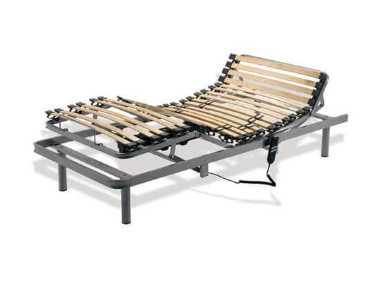 Rete articolata elettrica a 5 sezioni con 24 doghe di faggio - 200cm ausilio per disabili