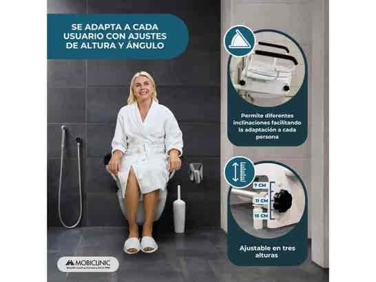 Rialzo per WC Tajo con braccioli ribaltabili, regolabile in altezza 40cm ausilio per disabili