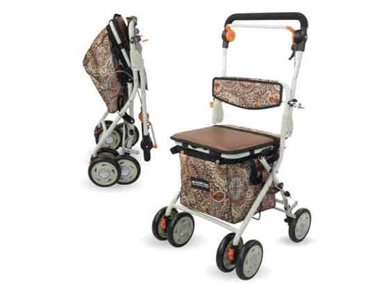 Rollator Rollator 4 Ruote con Carrello della Spesa Mod. Coliseo ausilio per disabili