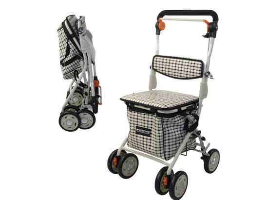 Rollator Rollator 4 Ruote con Carrello della Spesa Mod. Coliseo ausilio per disabili