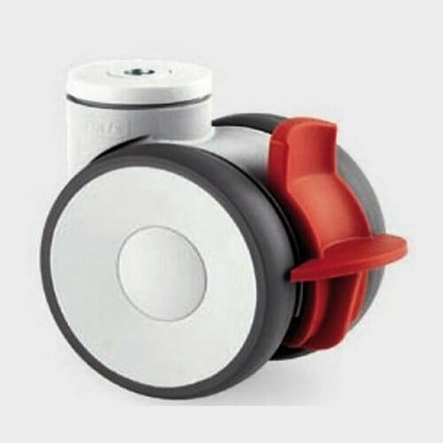 Ruota Letti Sollevatori e Barelle 100 x 22 mm gemellare ausilio per disabili