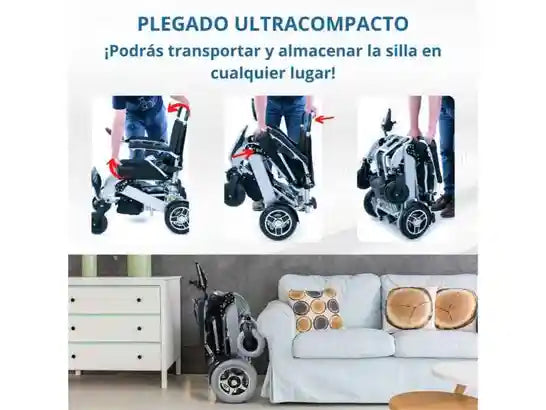 Sedia a Rotelle Elettrica Troya Plus Ultra Tiny 6L 24V 10Ah ausilio per disabili