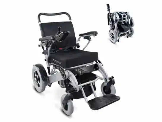 Sedia a Rotelle Elettrica Troya Tiny 24V 10Ah 240Wh Ergonomica ausilio per disabili