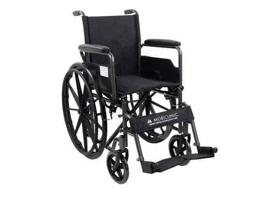 Sedia a rotelle S220 Sevilla in acciaio con ruote grandi, 110 kg ausilio per disabili