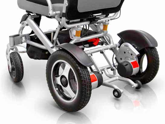 Sedia a rotelle elettrica pieghevole ELITE ULTRALIGHT con telaio rinforzato ausilio per disabili