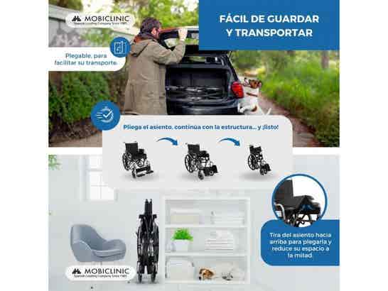 Sedia a rotelle in acciaio Giralda, 100 kg di capacità, ergonomica ausilio per disabili