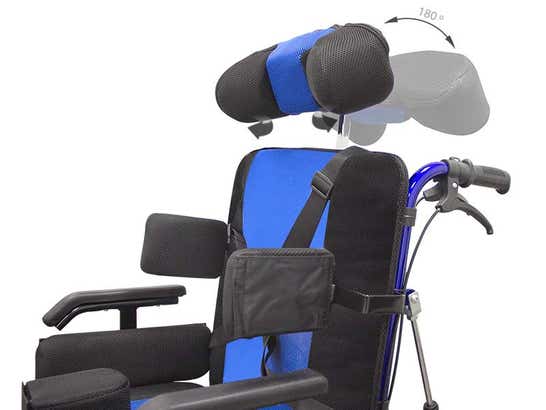 Sedia a rotelle neurologica estendibile, larghezza seduta 46 cm ausilio per disabili