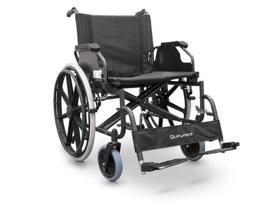 Sedia a rotelle pieghevole larghezza seduta speciale di 56 cm ausilio per disabili
