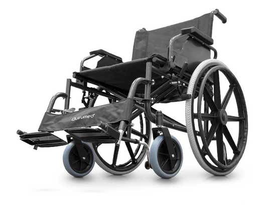 Sedia a rotelle pieghevole larghezza seduta speciale di 56 cm ausilio per disabili