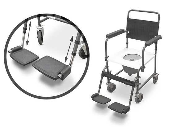 Sedia comoda con ruote per il trasporto ausilio per disabili