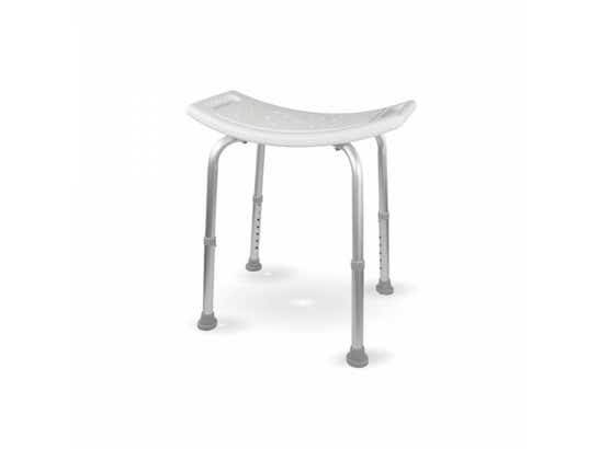 Sedia da bagno San Fermín in alluminio e PVC, regolabile, senza schienale ausilio per disabili