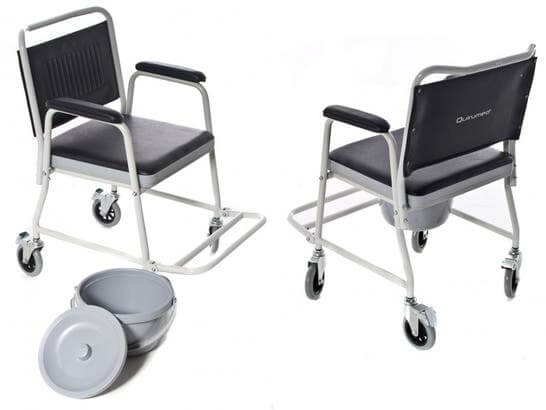 Sedia fissa con orinale estraibile ausilio per disabili