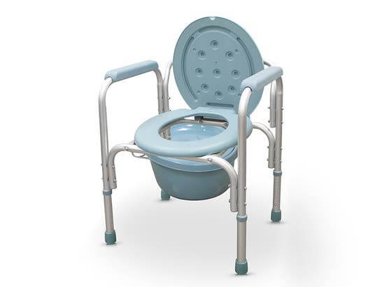 Sedia per doccia o per vasca da bagno con vaso wc incorporato ausilio per disabili