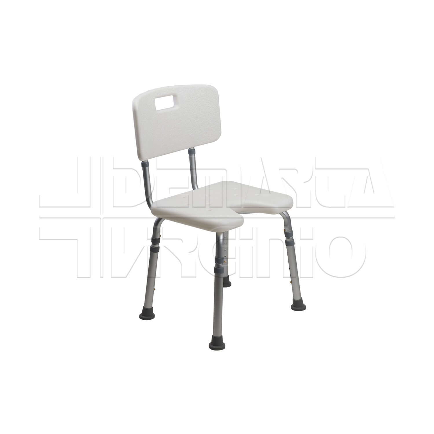 Sedile da Doccia con Incavo e Schienale ausilio per disabili