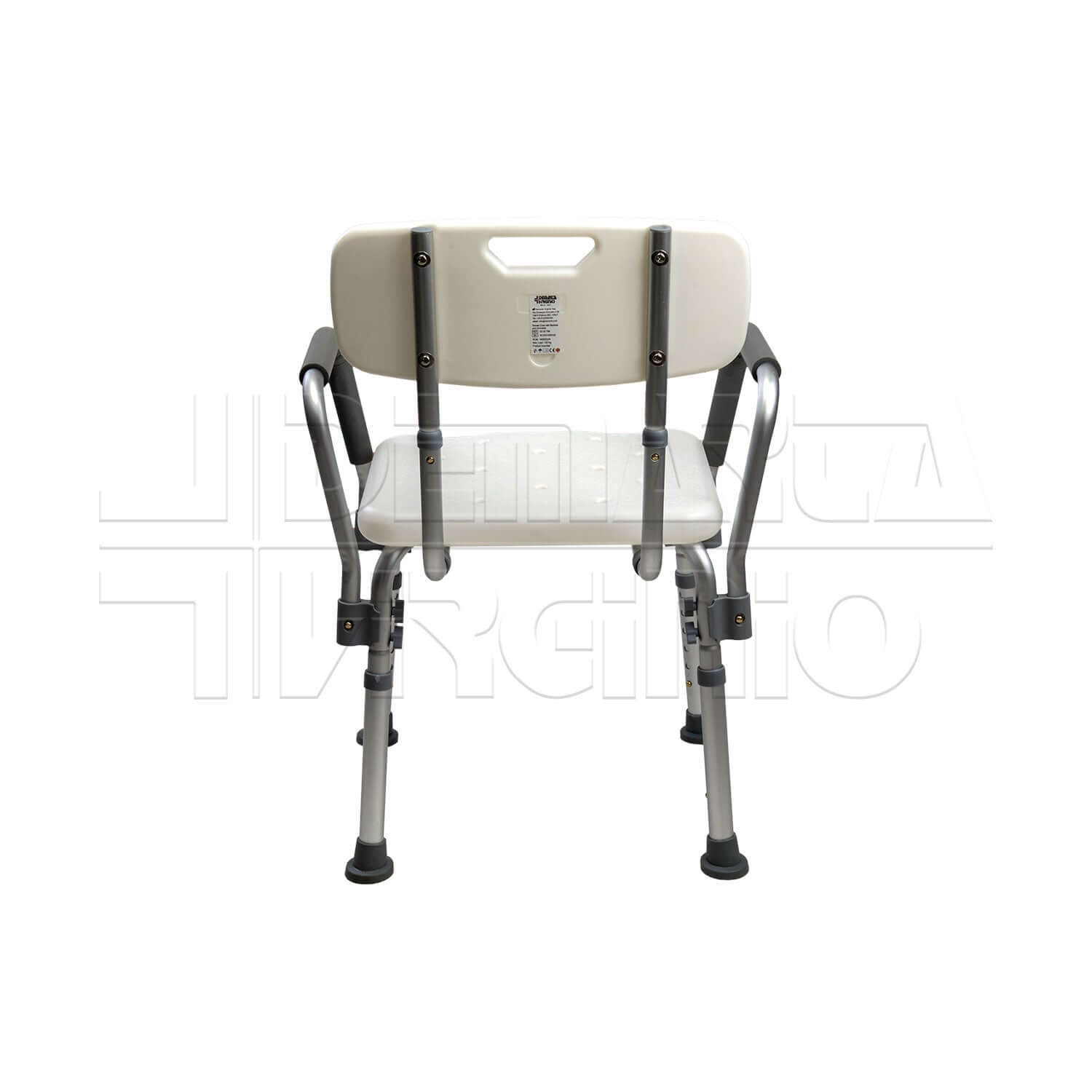 Sedile da Doccia con Schienale e Braccioli ausilio per disabili