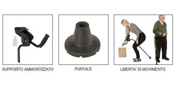 Stampella ergonomica KMINA Allmobility ausilio per disabili
