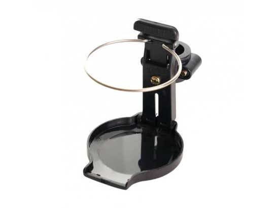 Supporto per bicchieri o bottiglie per sedia a rotelle con base e anello ausilio per disabili