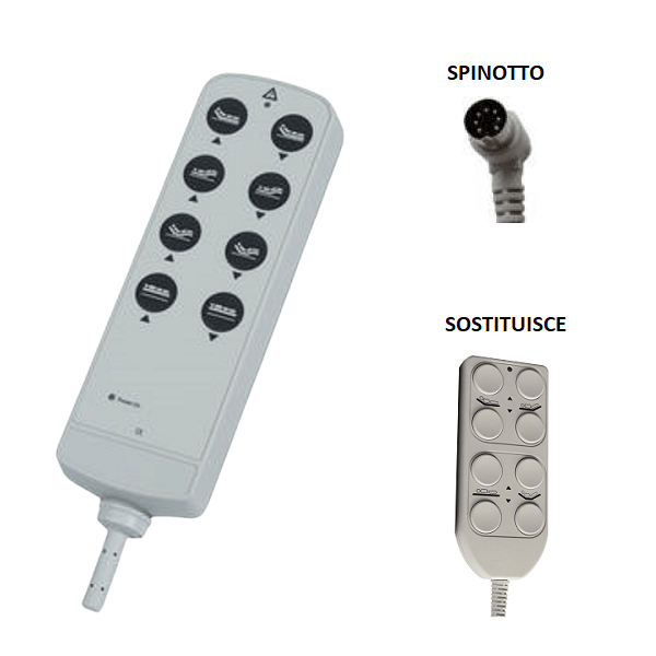 Telecomando per letto 8 tasti 02146004 ausilio per disabili