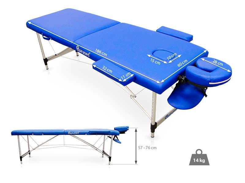 Dimensioni lettino pieghevole Quirumed BASIC PLUS 186 x 60 cm