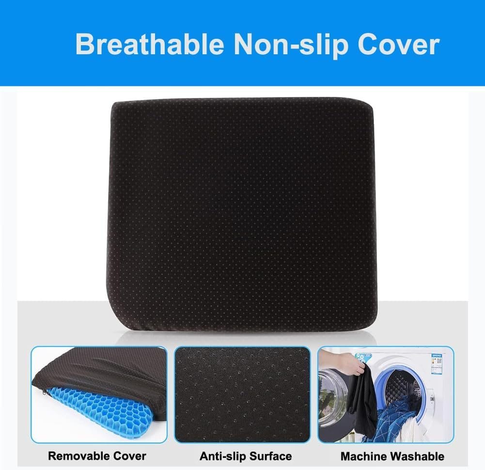 Cuscino Multifunzionale in Gel, Fresco E Traspirante, Cuscino Elastico per Il Sostegno Del Sedile, per Alleviare L'Affaticamento Dell'Anca