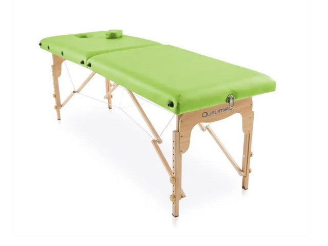 Lettino pieghevole in legno BASIC 180x60 cm Quirumed - Verde
