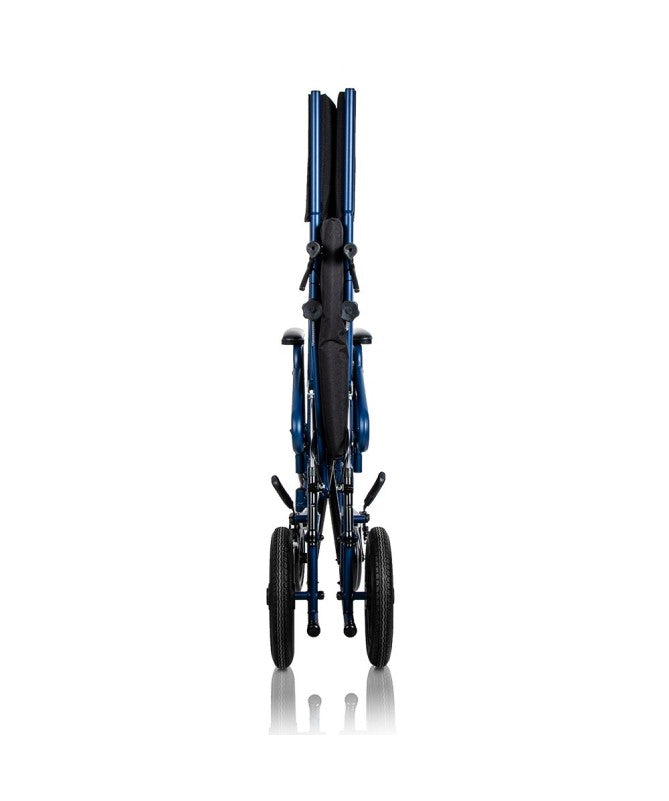 Carrozzina pieghevole in acciaio con schienale reclinabile PC-15/151