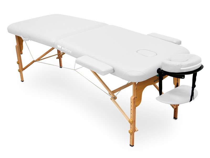 Lettino pieghevole Wellcore 195 x 70 cm - bianco
