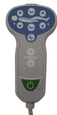 Telecomando per letto 8 tasti spinotto 6 pin Omega Ausili 02103002
