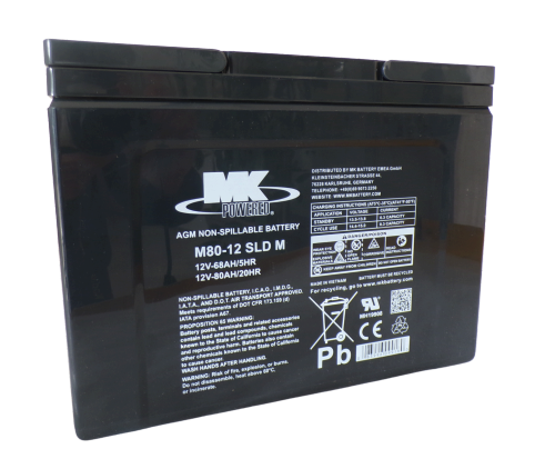 Batteria MK AGM 12 V 80 Ah | Omega Ausili 03017021