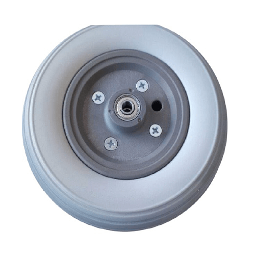 06004003 Ruota posteriore 6' in poliuretano ausilio per disabili