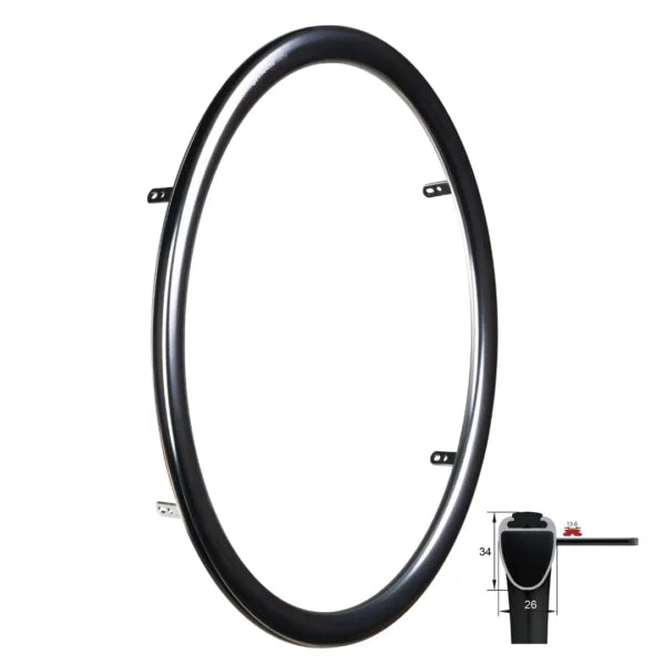 Corrimano Ultralight 24 pollici anodizzato nero Omobic Omega Ausili codice 06155047