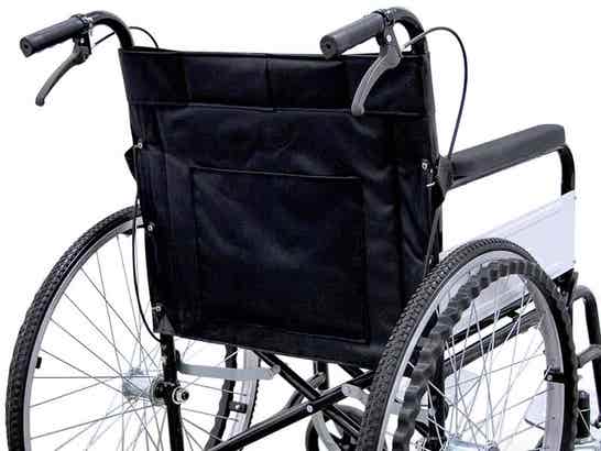 Sedia a rotelle pieghevole in acciaio BASIC