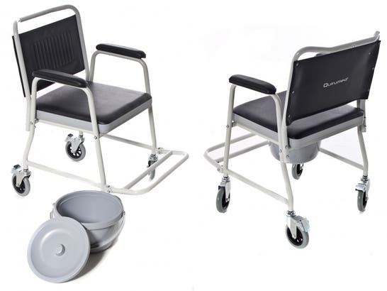 Sedia fissa con orinale estraibile